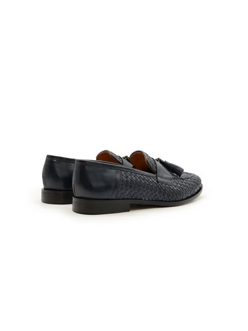 MOCASSINO INTRECCIATO BLU ZANFRINI | TOR 05IBLU